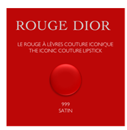 NEW ROUGE DIOR BUBBLE CARD 999 SATIN